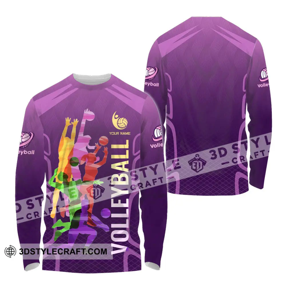 Unisex Shirt - Custom Volleyball 3D Shirt - Long Sleeve Shirt / S - T-shirt