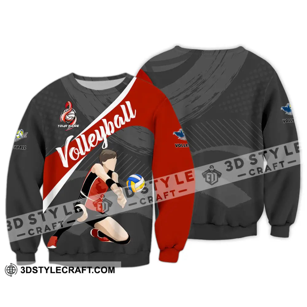 Unisex Shirt - Custom Volleyball 3D Shirt - Long Sleeve / S - T-shirt