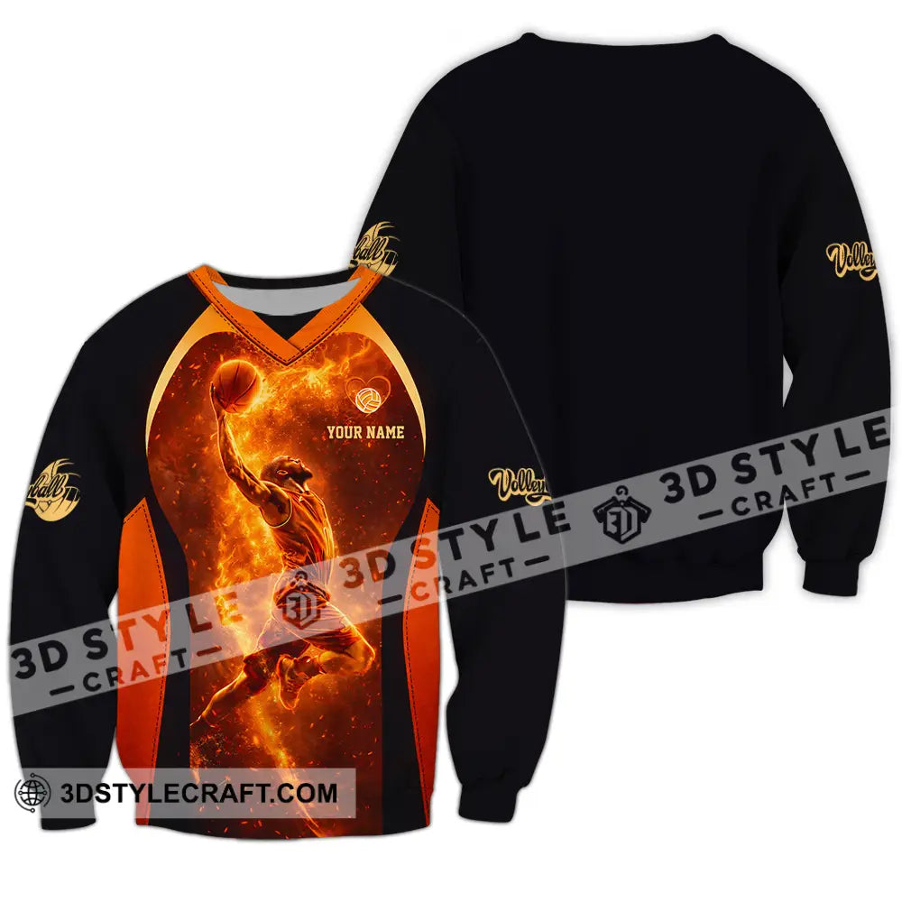 Unisex Shirt - Custom Volleyball 3D Shirt Long Sleeve / S T-shirt