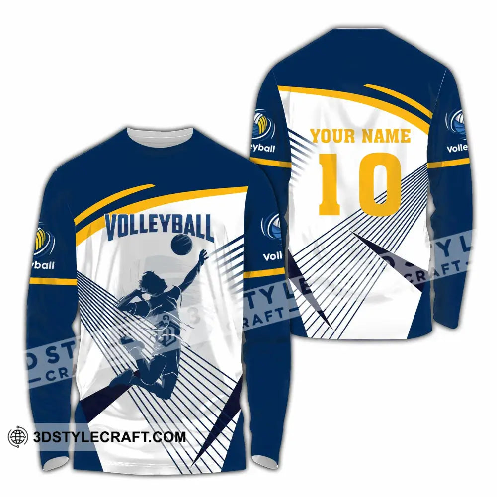 Unisex Shirt - Custom Volleyball 3D Shirt Long Sleeve Shirt / S T-shirt