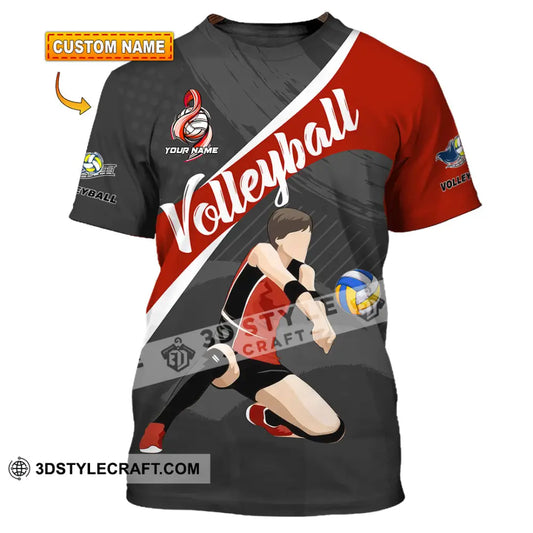 Unisex Shirt - Custom Volleyball 3D Shirt - T-shirt
