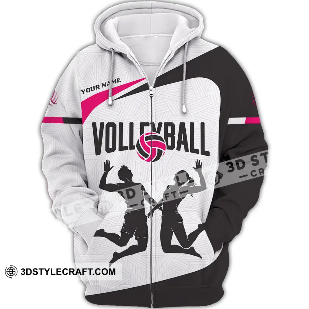 Unisex Shirt - Custom Volleyball 3D Shirt - Zipper Hoodie / S - T-shirt