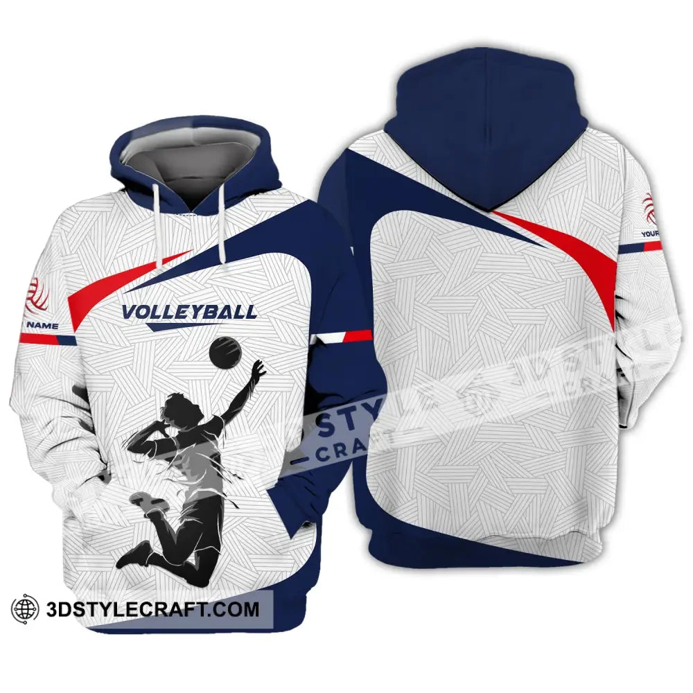 Unisex Shirt Custom Volleyball Hoodie Team T-Shirt Gift For Players / S