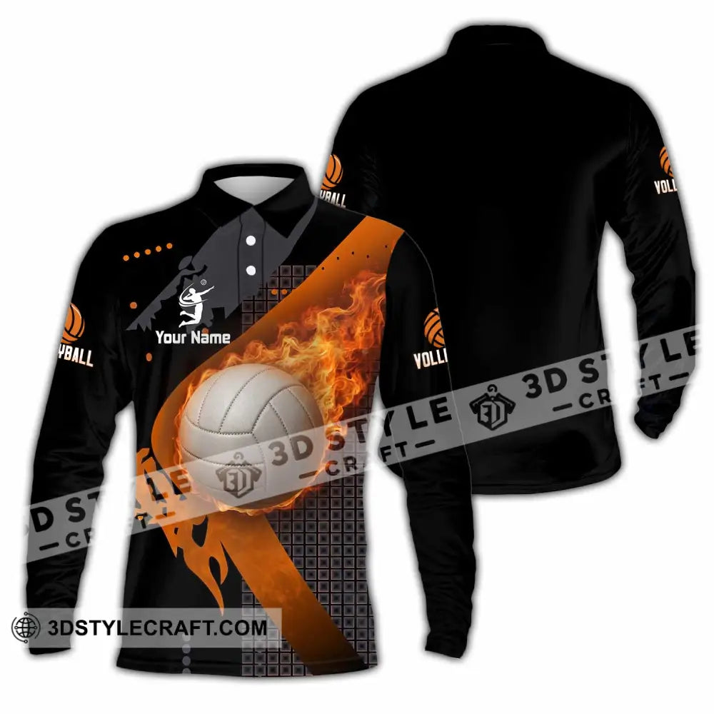 Unisex Shirt - Custom Volleyball Shirt - Long Sleeve Polo / S - T-shirt