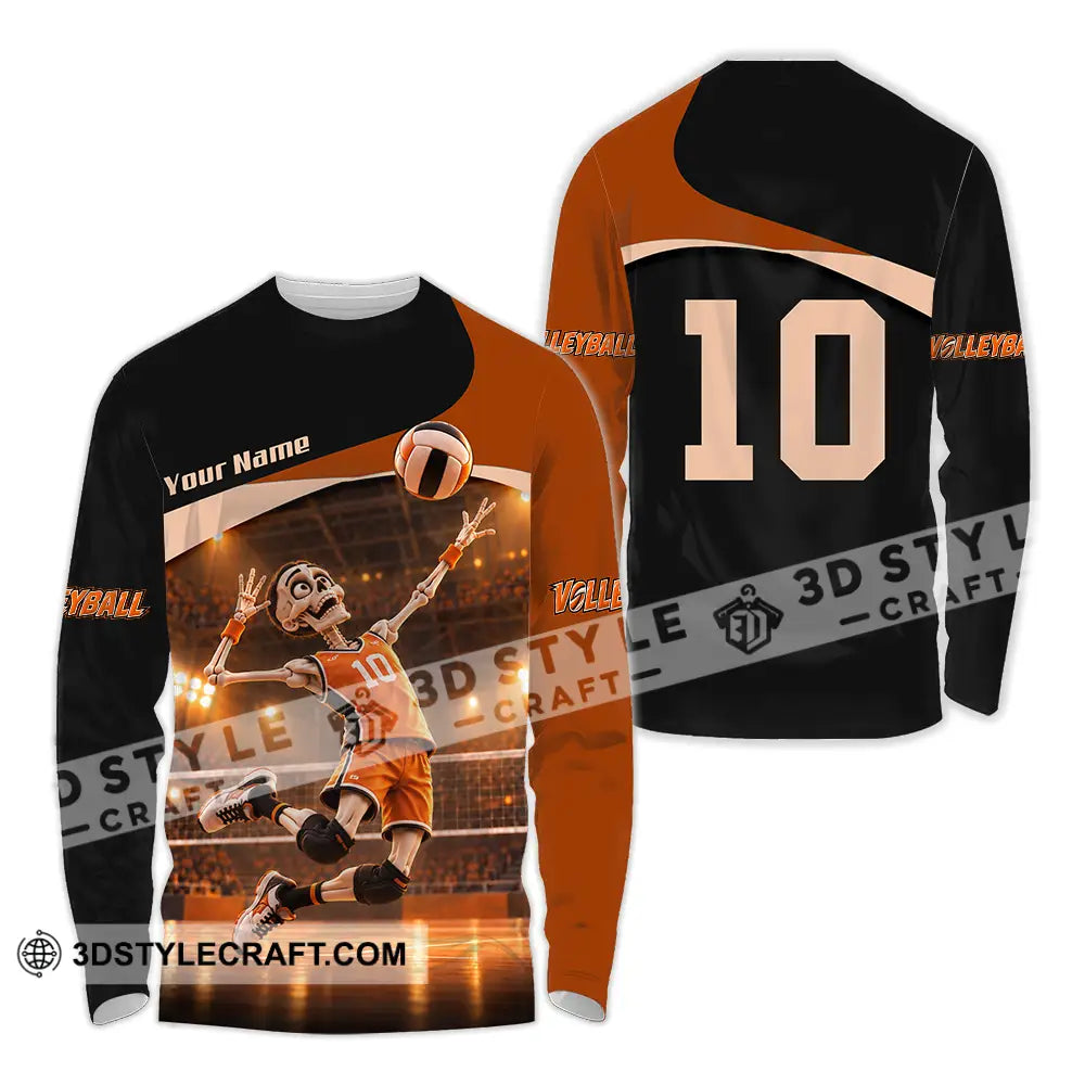 Unisex Shirt - Custom Volleyball Shirt - Long Sleeve Shirt / S - T-shirt