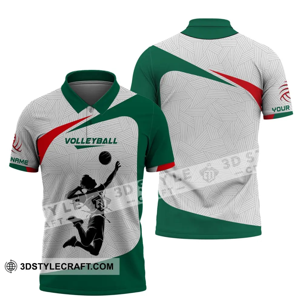 Unisex Shirt Custom Volleyball Polo T-Shirt For Team Gift Players / S