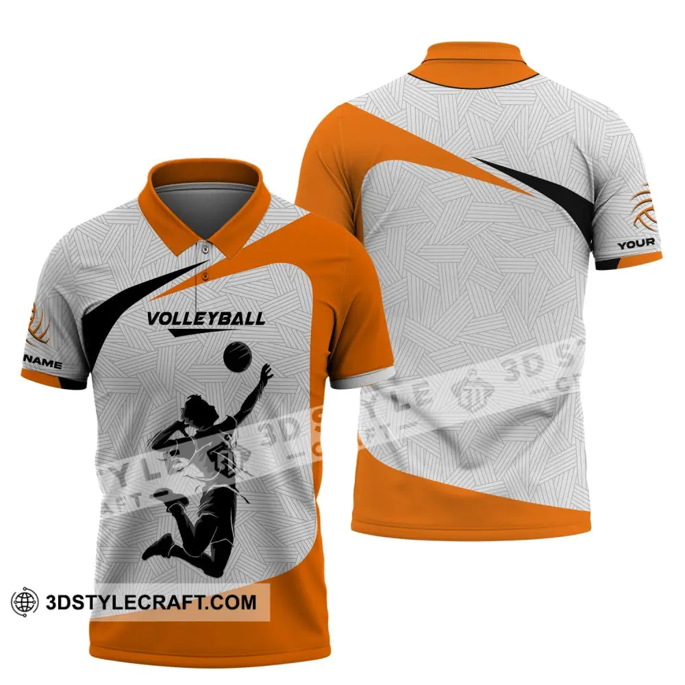 Unisex Shirt Custom Volleyball Polo Team T-Shirt Gift For Players / S