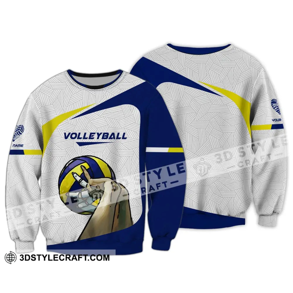 Unisex Shirt Custom Volleyball Team T-Shirt For Club Gift Players Long Sleeve / S