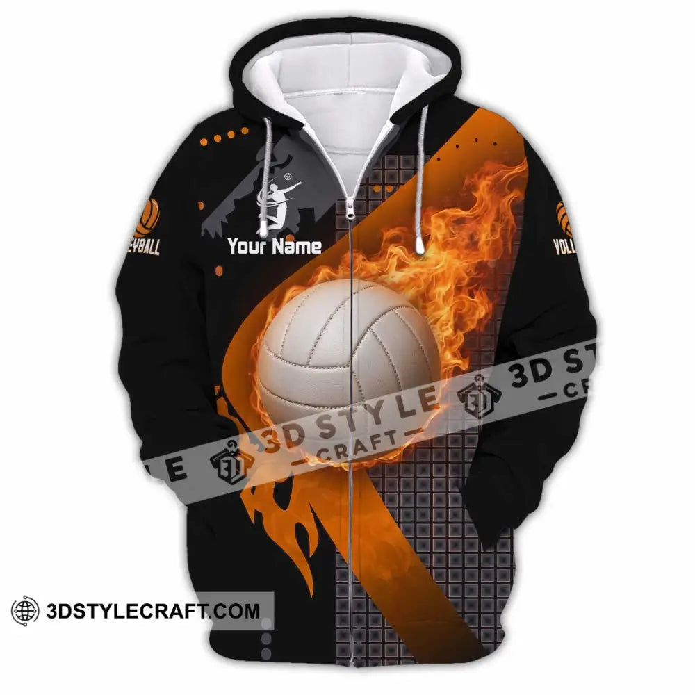 Unisex Shirt - Custom Volleyball Shirt - Zipper Hoodie / S - T-shirt
