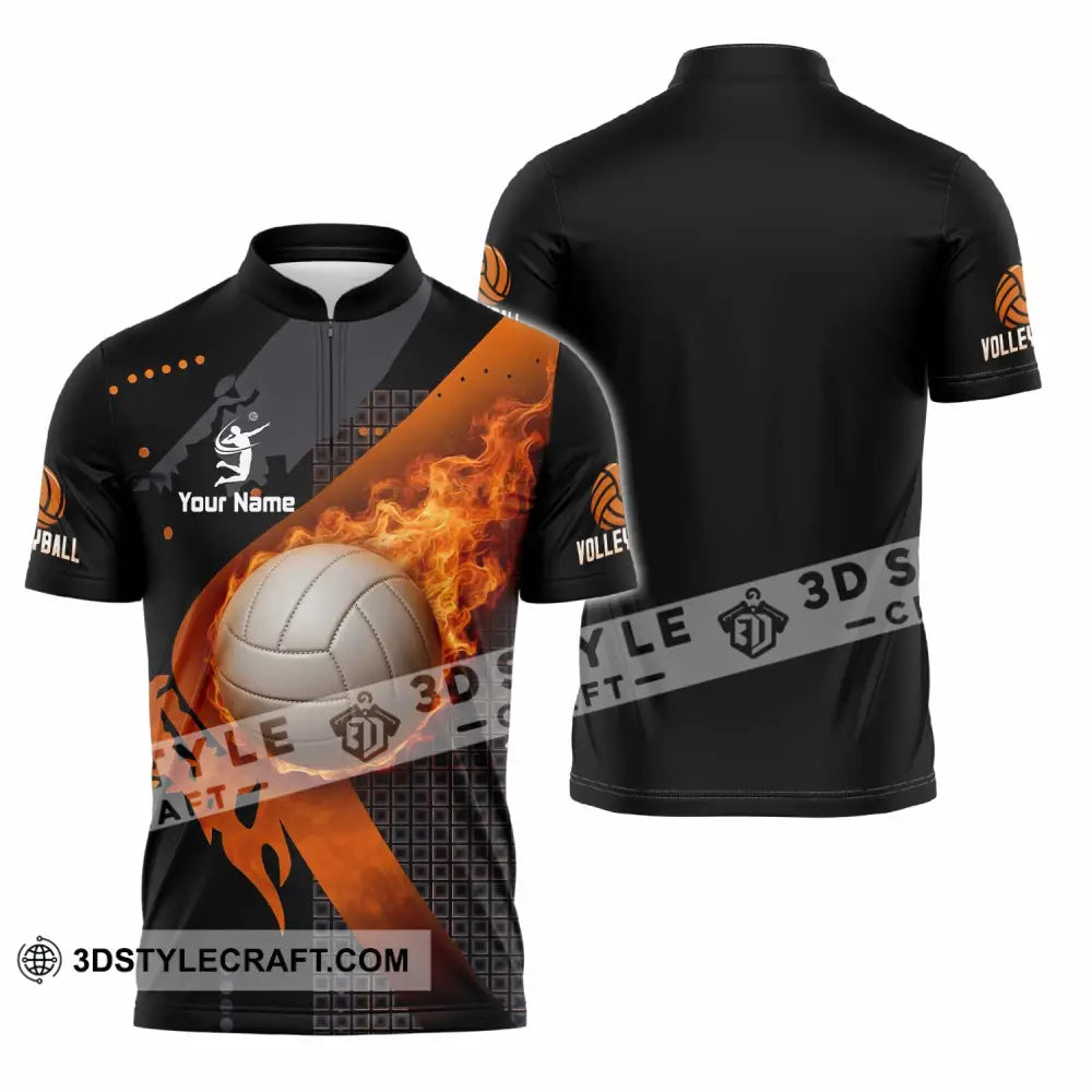 Unisex Shirt - Custom Volleyball Shirt - Zipper Polo Shirt / S - T-shirt