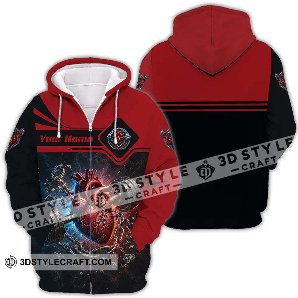 Unisex Shirt - Custom Weightlifting Shirt - Zipper Hoodie / S - T-shirt