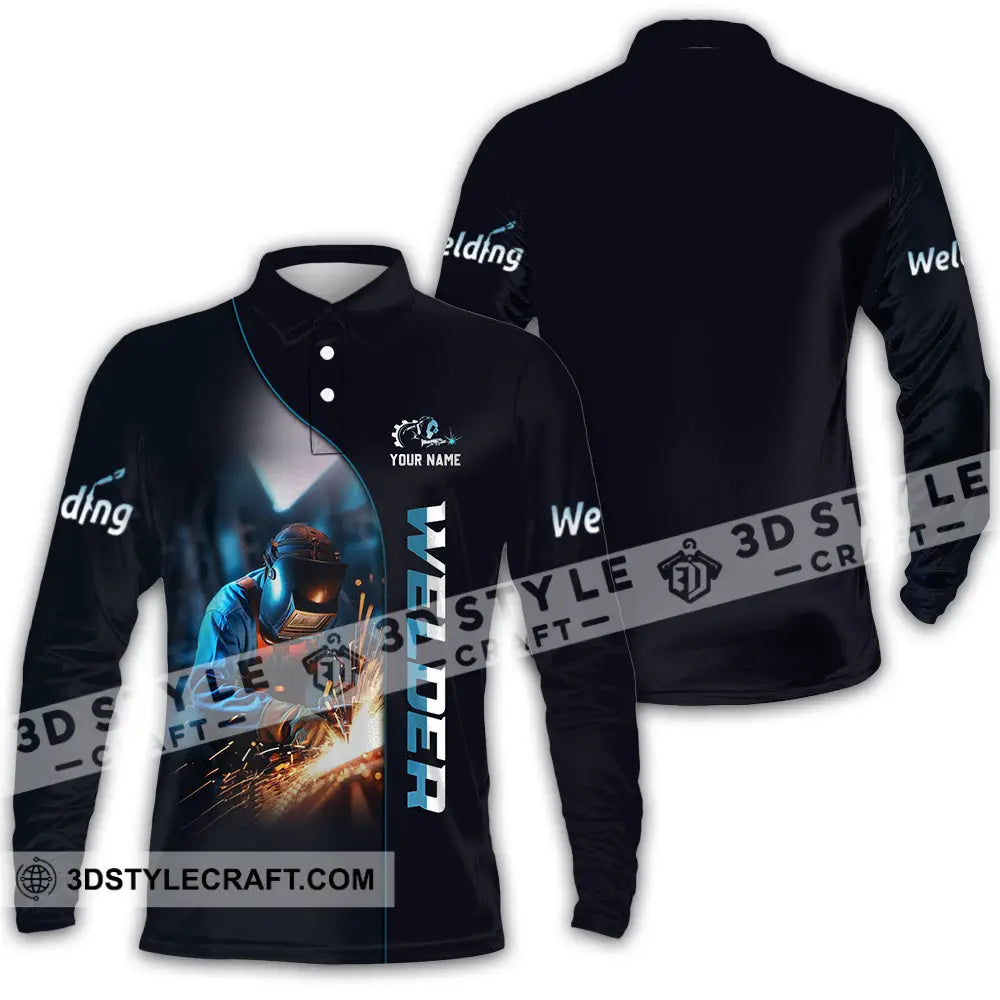Unisex Shirt Custom Welder Shirt Long Sleeve Polo / S T shirt