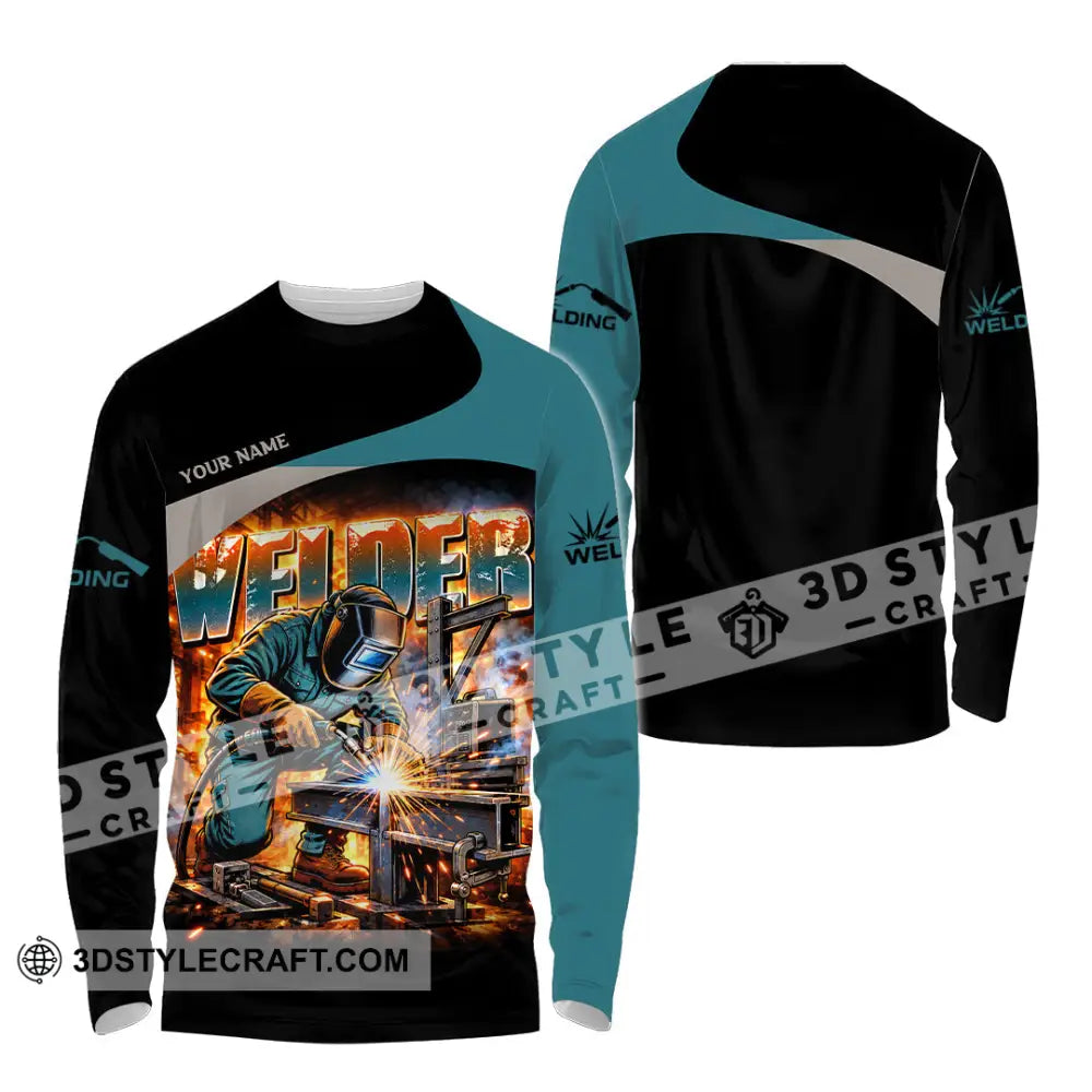 Unisex Shirt - Custom Welder Shirt - Long Sleeve Shirt / S - T-shirt