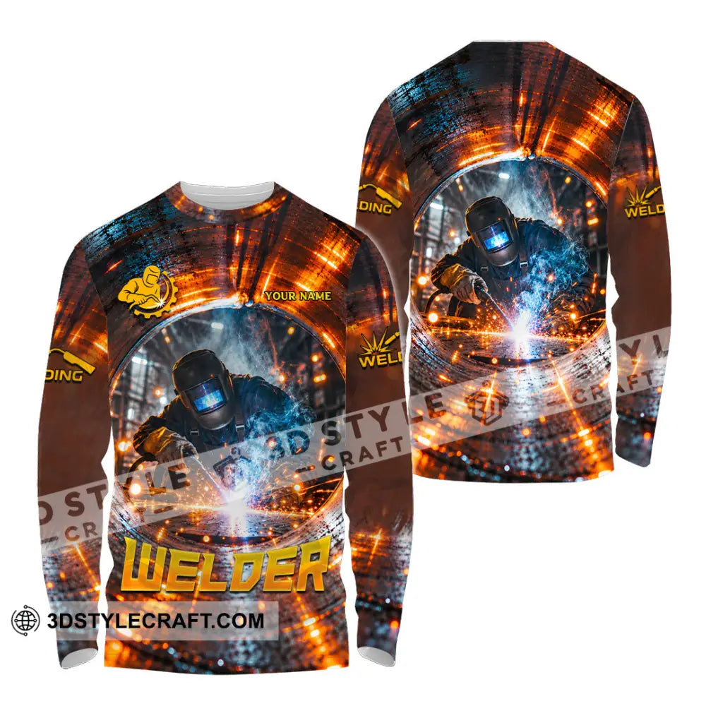 Unisex Shirt - Custom Welder Shirt - Long Sleeve Shirt / S - T-shirt