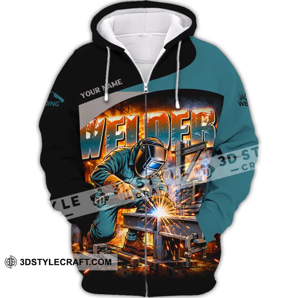 Unisex Shirt - Custom Welder Shirt - Zipper Hoodie / S - T-shirt