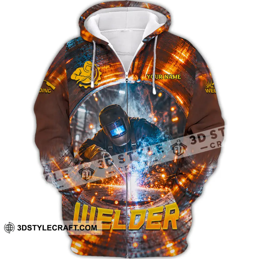 Unisex Shirt - Custom Welder Shirt - Zipper Hoodie / S - T-shirt