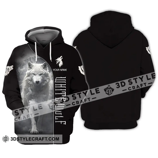Unisex Shirt - Custom White Wolf 3D Shirt style option 4