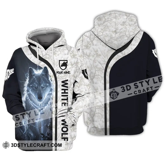 Unisex Shirt - Custom White Wolf 3D Shirt style option 4