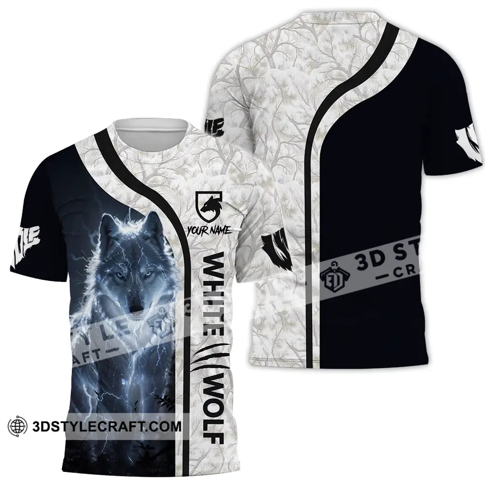 Unisex Shirt - Custom White Wolf 3D Shirt T-Shirt / S T-shirt