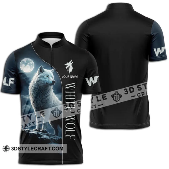 Unisex Shirt - Custom White Wolf 3D Shirt style option 3