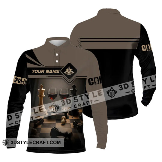 Unisex Shirt - Custom Wine Chess Shirt For Couple style option 3