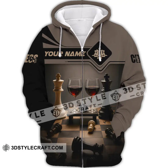 Unisex Shirt - Custom Wine Chess Shirt For Couple style option 2