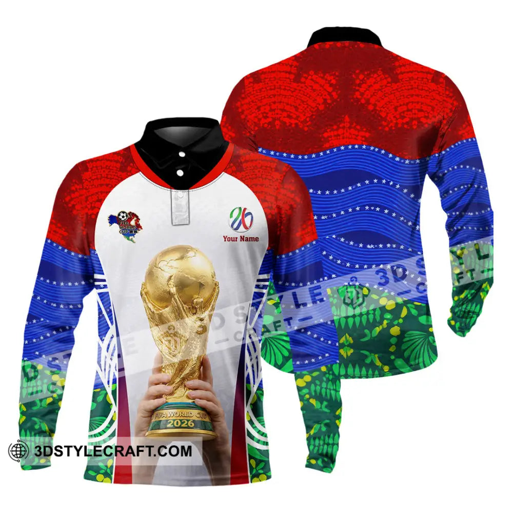 Unisex Shirt - Custom World Cup 2026 3D Shirt - Long Sleeve Polo / S - T-shirt