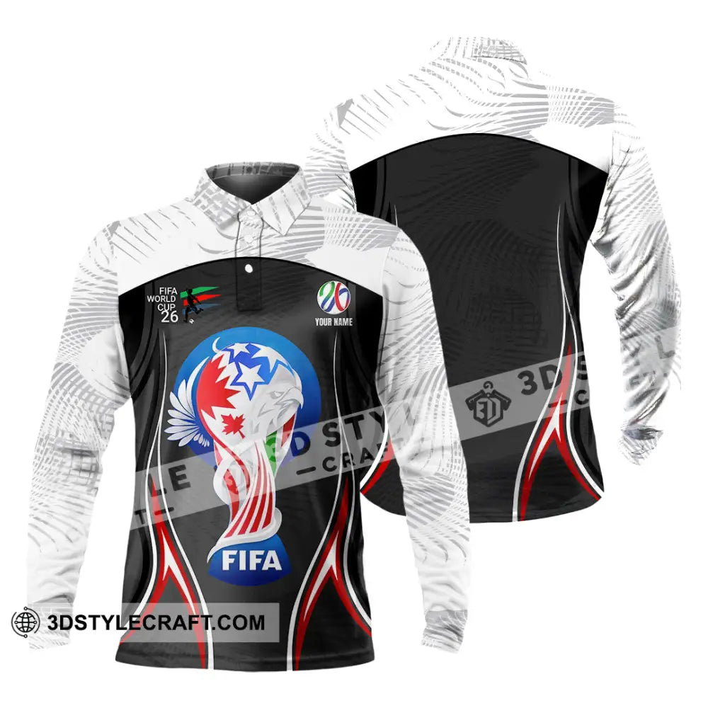 Unisex Shirt - Custom World Cup 2026 3D Shirt Long Sleeve Polo / S T-shirt
