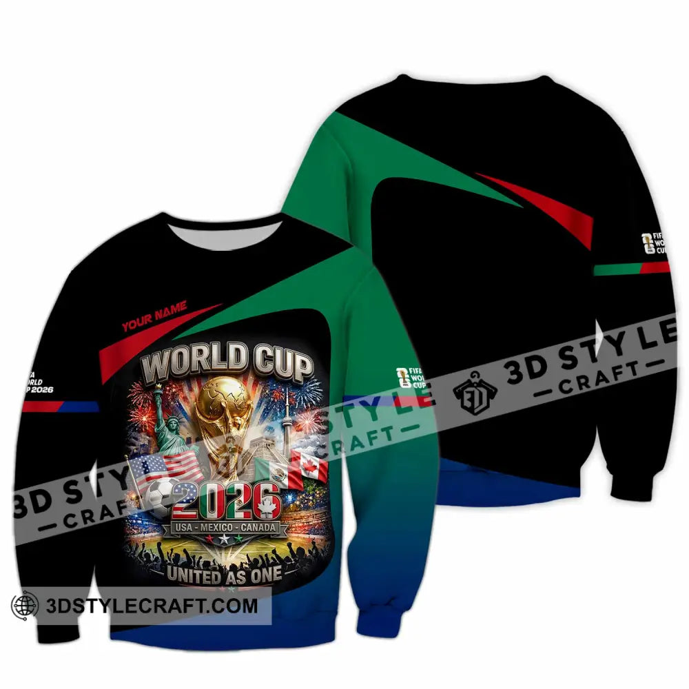 Unisex Shirt - Custom World Cup 2026 3D Shirt Long Sleeve / S T-shirt