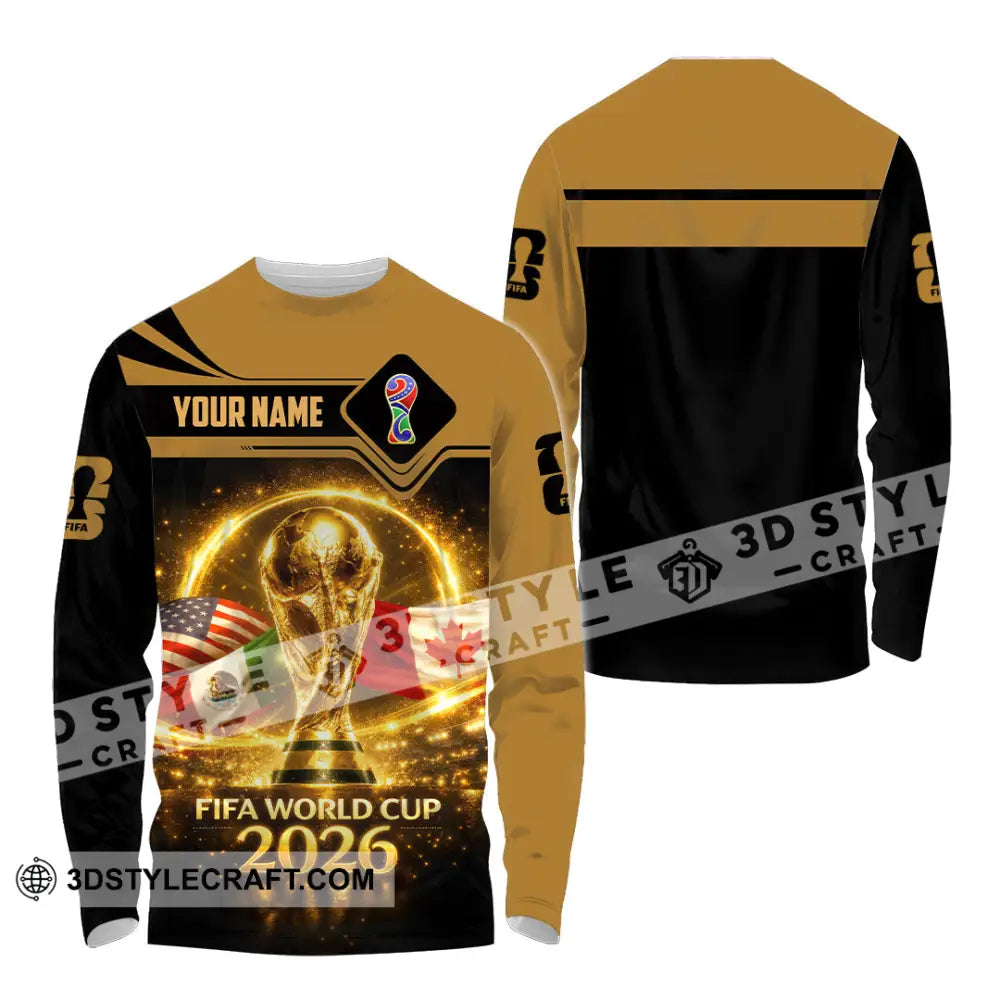Unisex Shirt - Custom World Cup 2026 3D Shirt - Long Sleeve Shirt / S - T-shirt