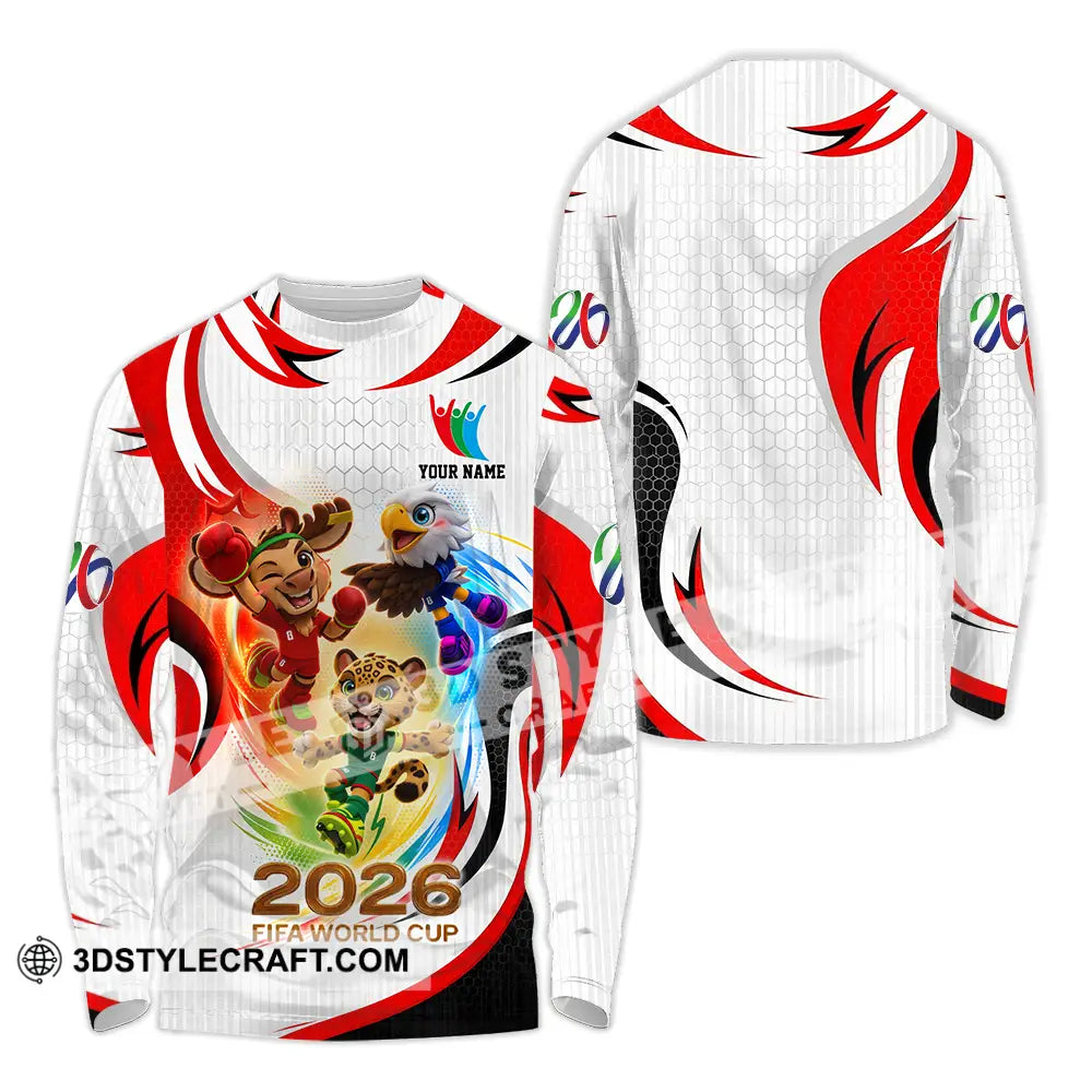 Unisex Shirt - Custom World Cup 2026 3D Shirt Long Sleeve Shirt / S T-shirt