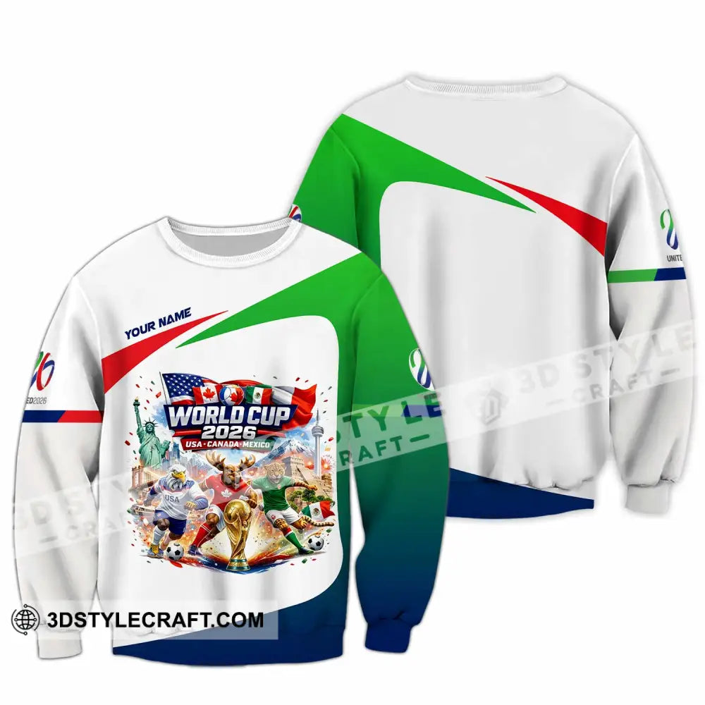 Unisex Shirt - Custom World Cup 2026 3D Shirt Long Sleeve / S T-shirt