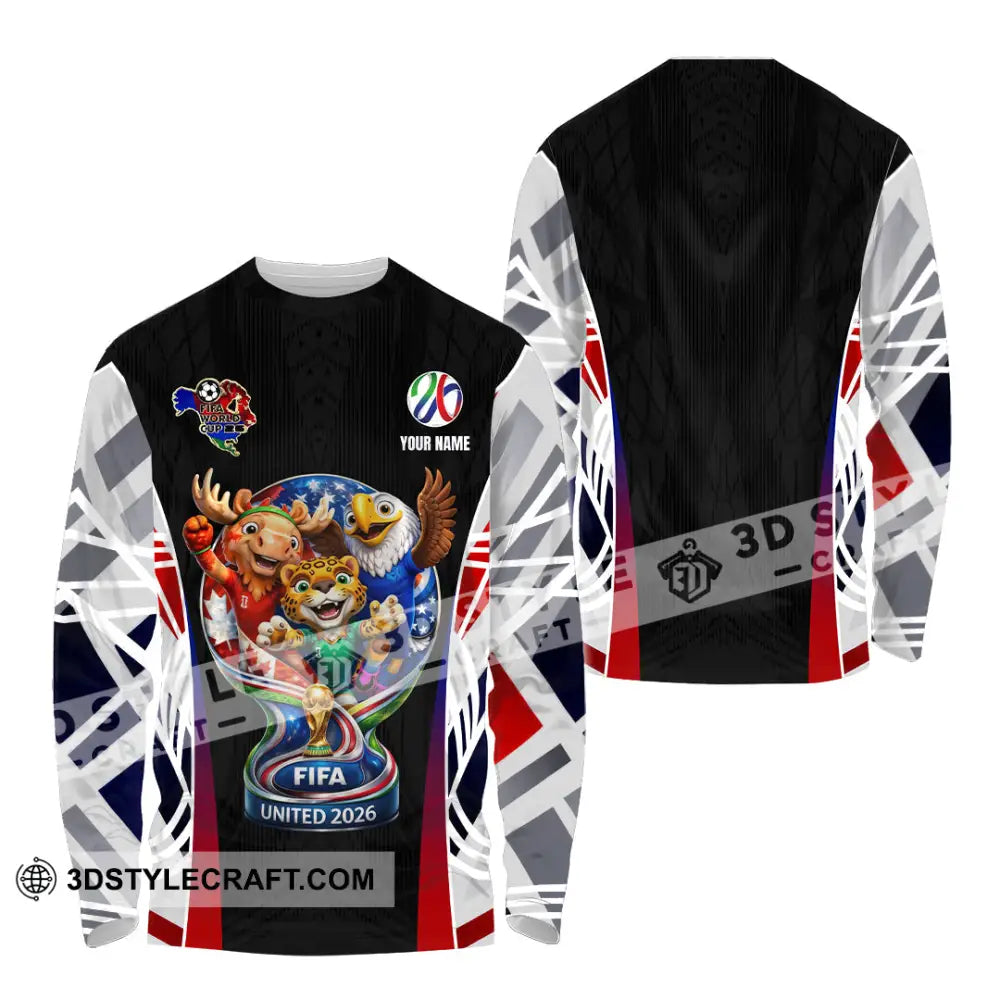 Unisex Shirt - Custom World Cup 2026 3D Shirt Long Sleeve Shirt / S T-shirt