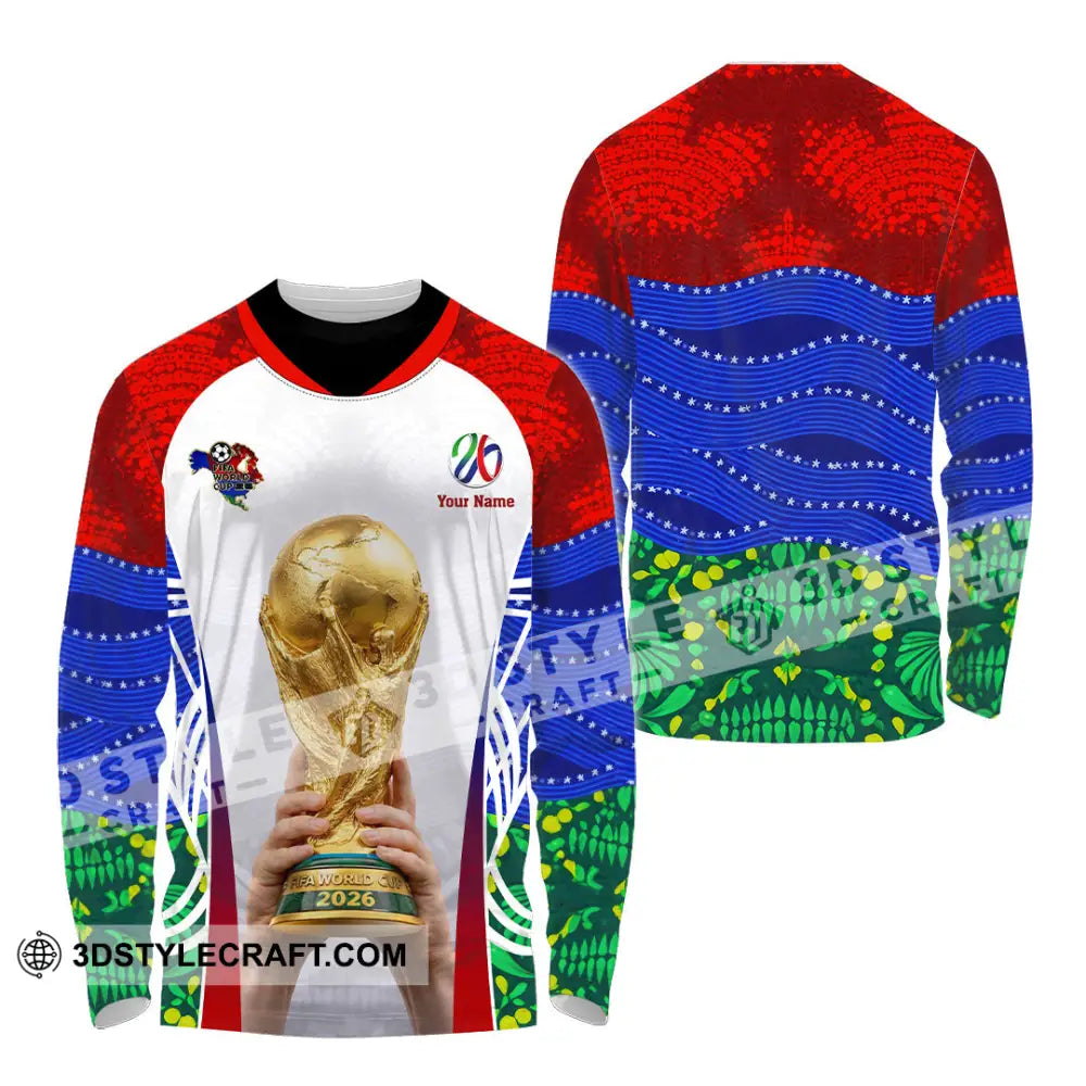 Unisex Shirt - Custom World Cup 2026 3D Shirt - Long Sleeve Shirt / S - T-shirt