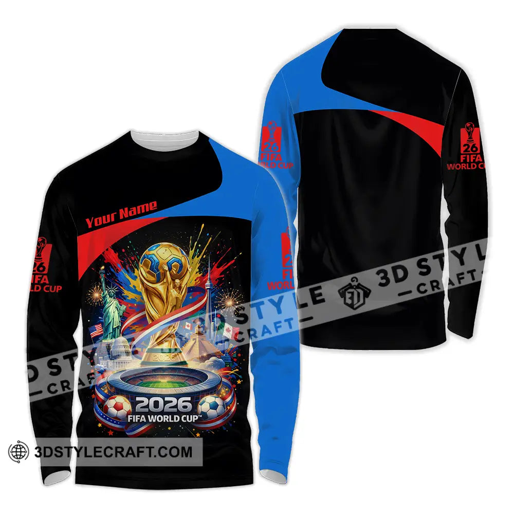 Unisex Shirt - Custom World Cup 2026 3D Shirt - Long Sleeve Shirt / S - T-shirt