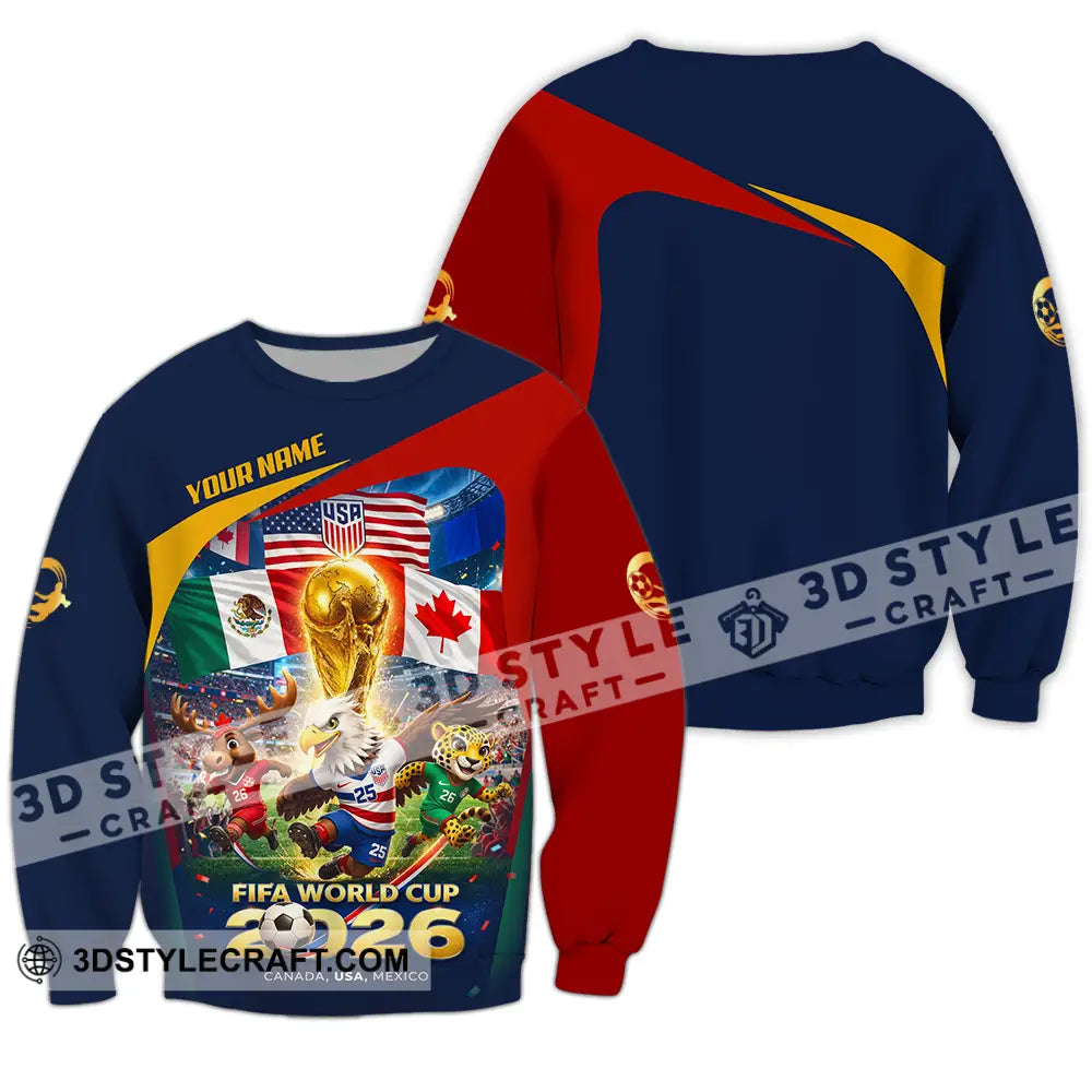 Unisex Shirt - Custom World Cup 2026 3D Shirt Long Sleeve / S T-shirt