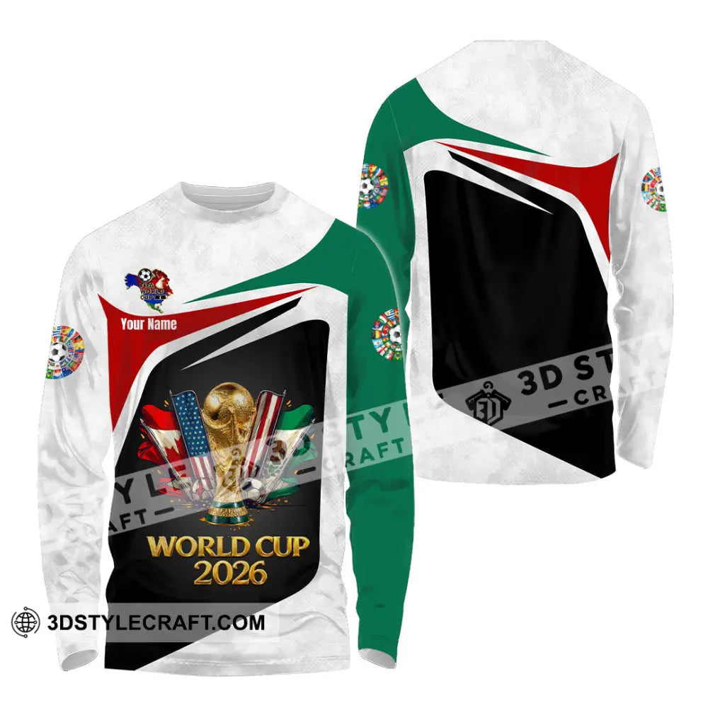 Unisex Shirt - Custom World Cup 2026 3D Shirt - Long Sleeve Shirt / S - T-shirt