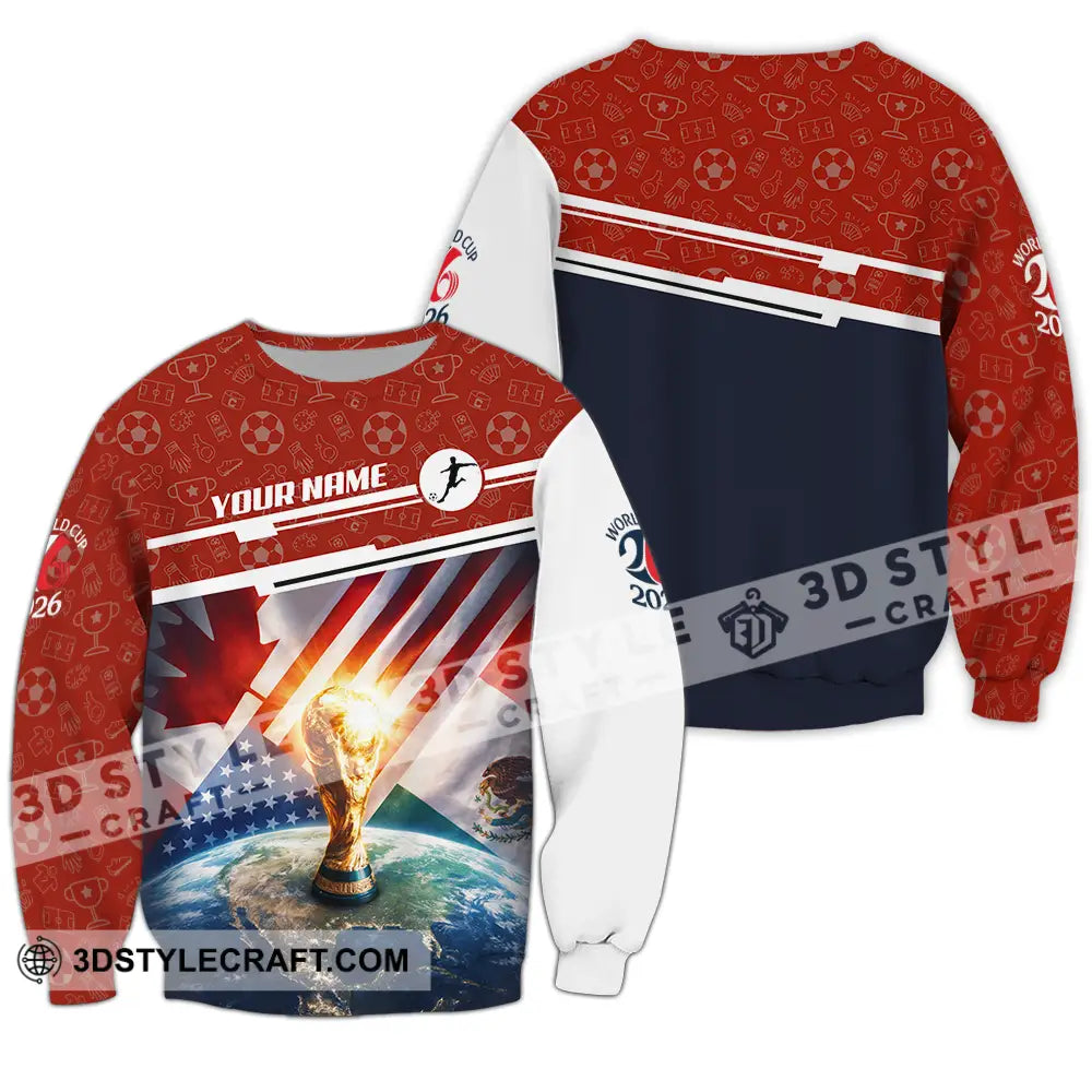 Unisex Shirt - Custom World Cup 2026 3D Shirt Long Sleeve / S T-shirt