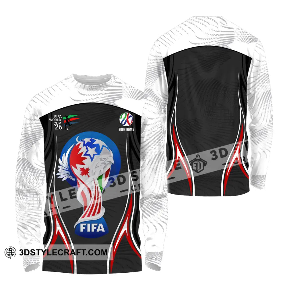 Unisex Shirt - Custom World Cup 2026 3D Shirt Long Sleeve Shirt / S T-shirt