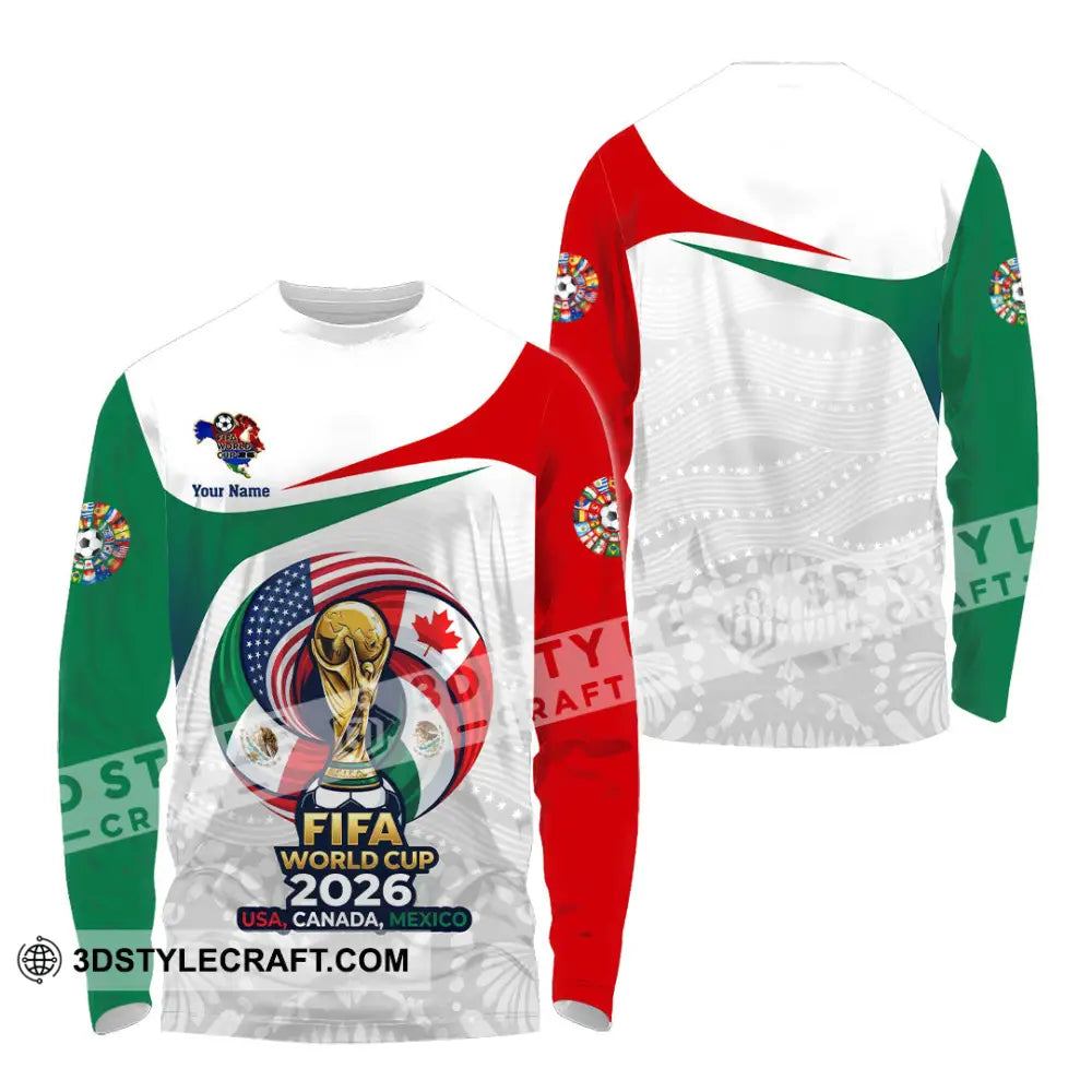 Unisex Shirt - Custom World Cup 2026 3D Shirt - Long Sleeve Shirt / S - T-shirt