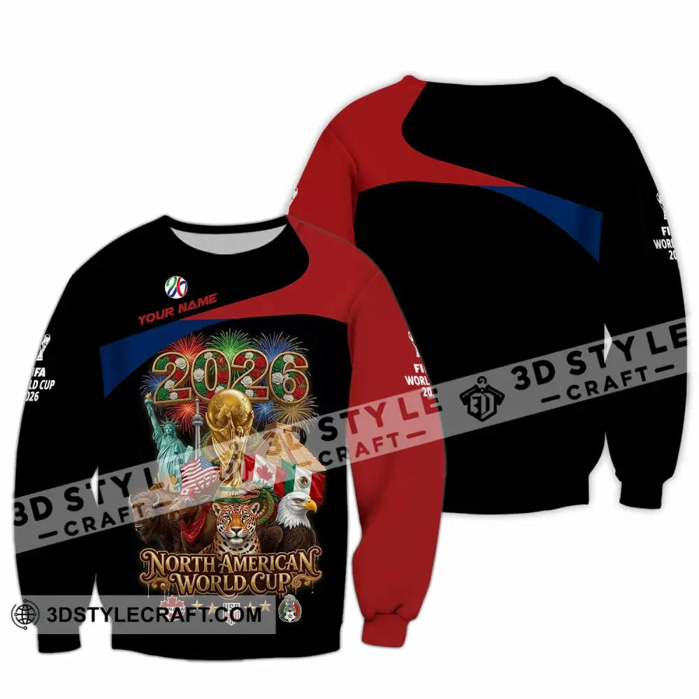 Unisex Shirt - Custom World Cup 2026 3D Shirt - Long Sleeve / S - T-shirt