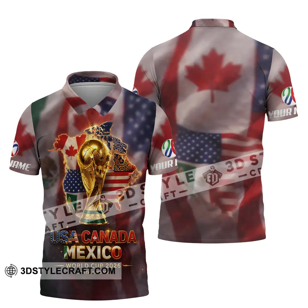 Unisex Shirt - Custom World Cup 2026 3D Shirt Polo Shirt / S T-shirt