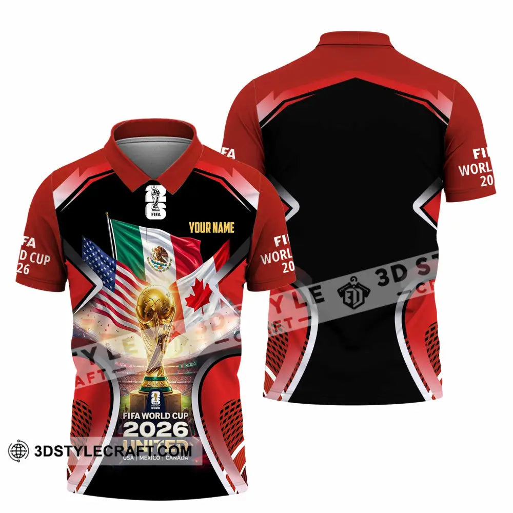 Unisex Shirt - Custom World Cup 2026 3D Shirt Polo Shirt / S T-shirt