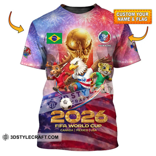 Unisex Shirt - Custom World Cup 2026 3D Shirt style option 1