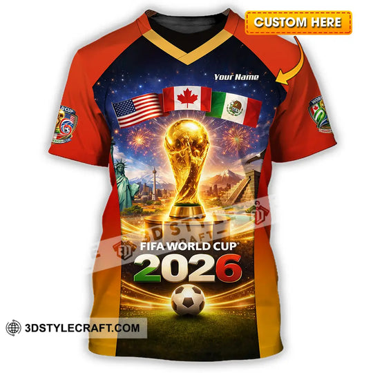 Unisex Shirt - Custom World Cup 2026 3D Shirt style option 1