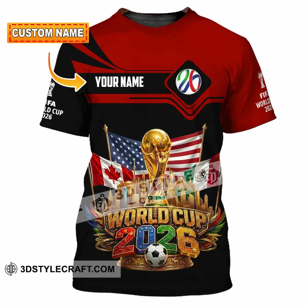 Unisex Shirt - Custom World Cup 2026 3D Shirt - T-shirt