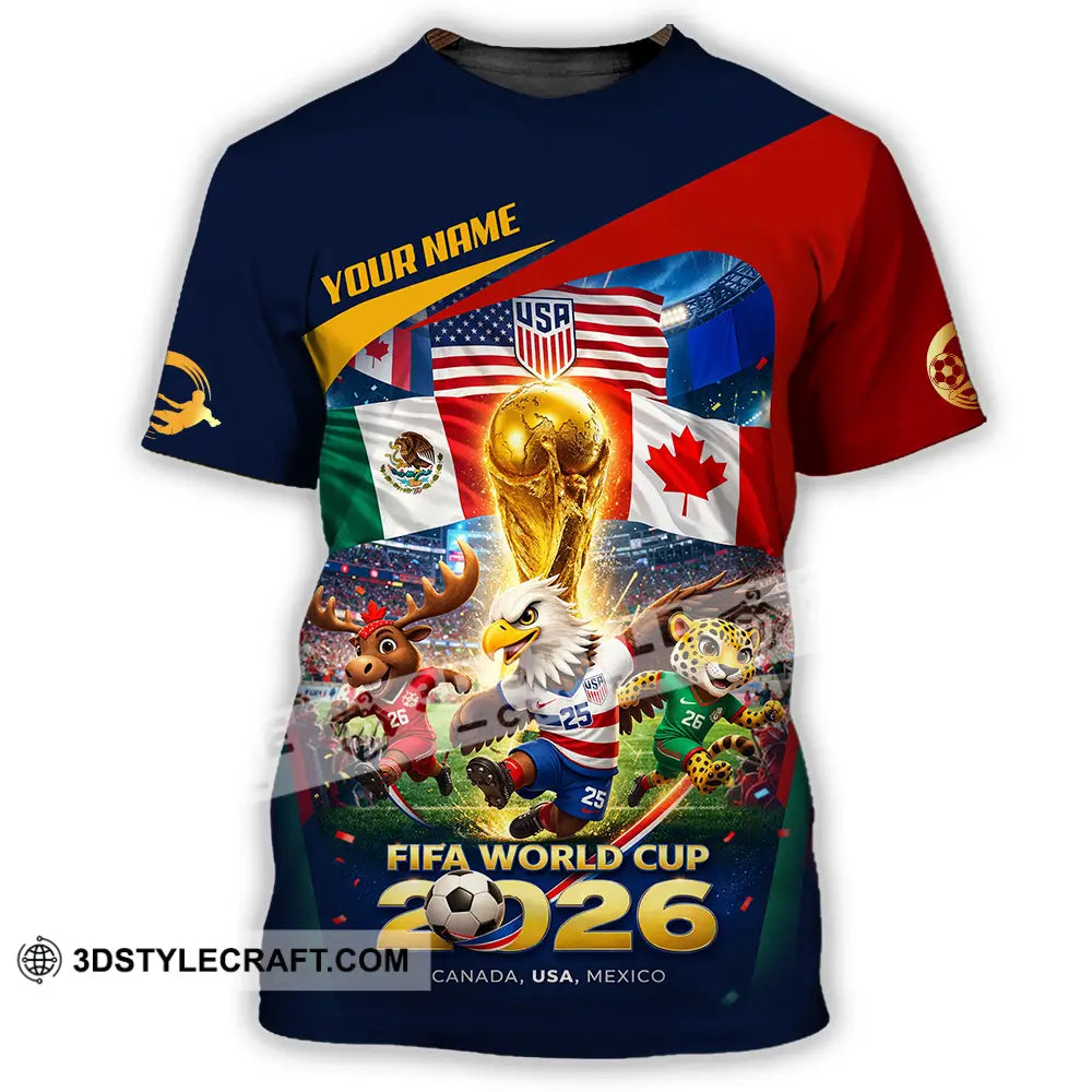 Unisex Shirt - Custom World Cup 2026 3D Shirt T-Shirt / S T-shirt