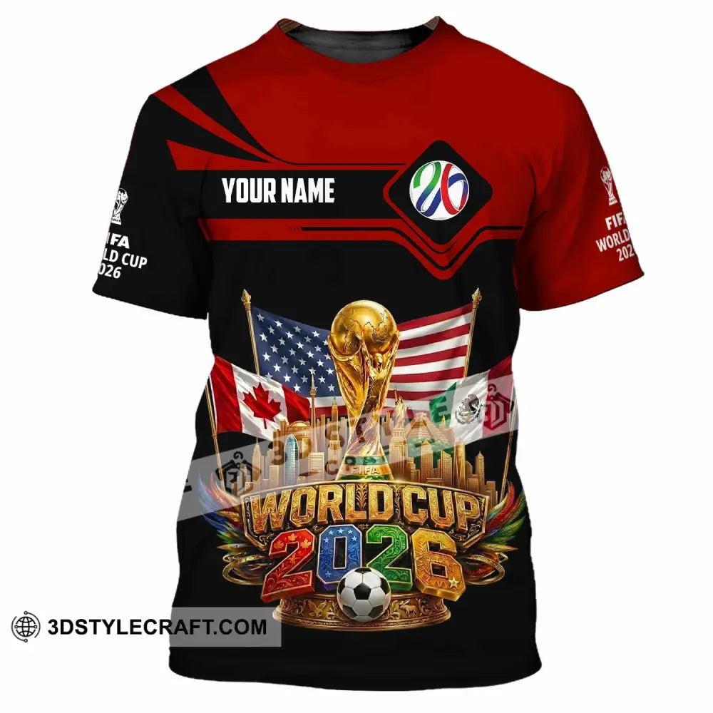 Unisex Shirt - Custom World Cup 2026 3D Shirt - T-Shirt / S - T-shirt