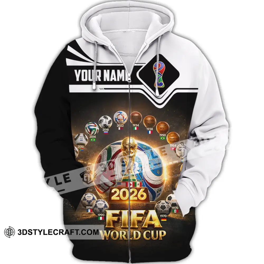 Unisex Shirt - Custom World Cup 2026 3D Shirt - Zipper Hoodie / S - T-shirt