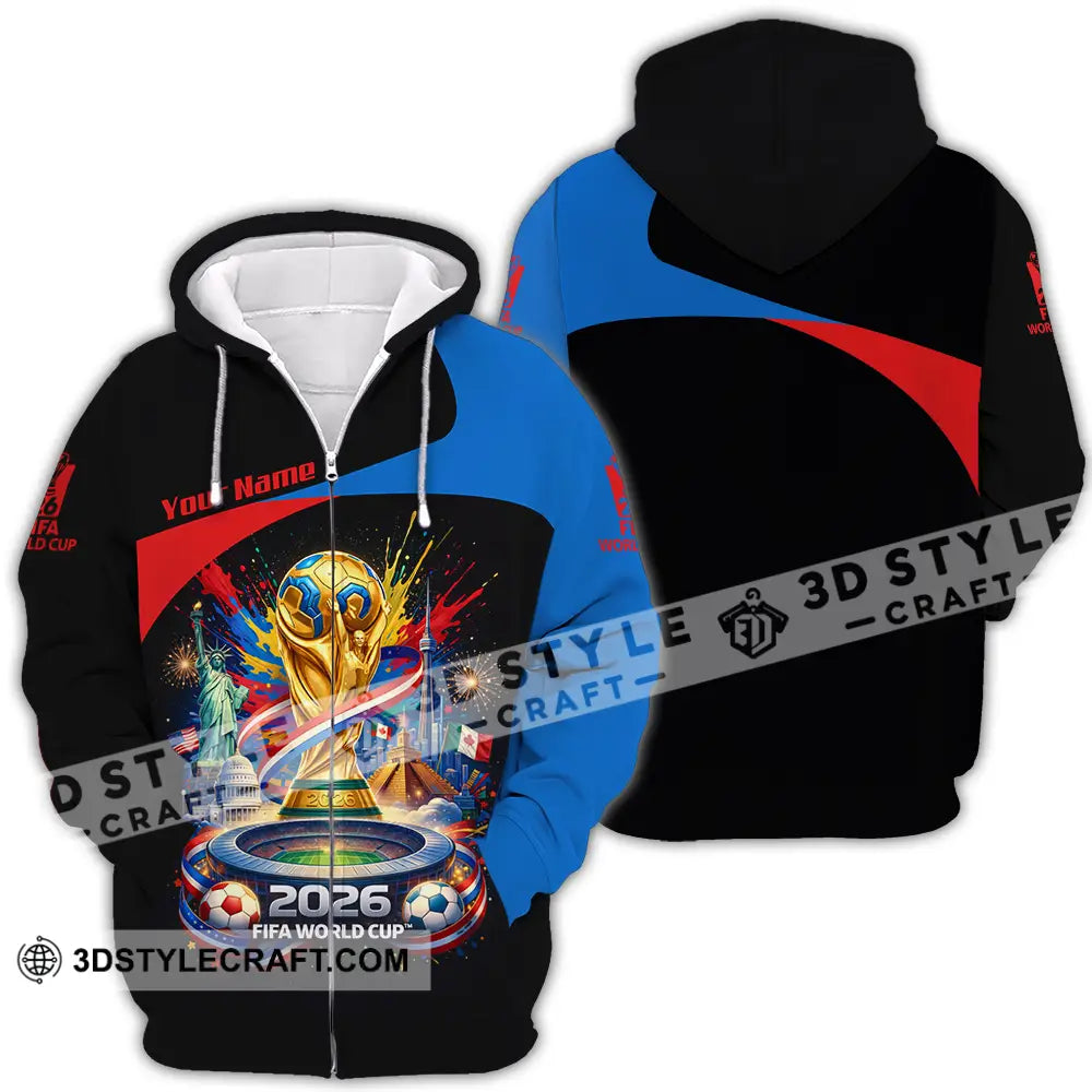 Unisex Shirt - Custom World Cup 2026 3D Shirt - Zipper Hoodie / S - T-shirt